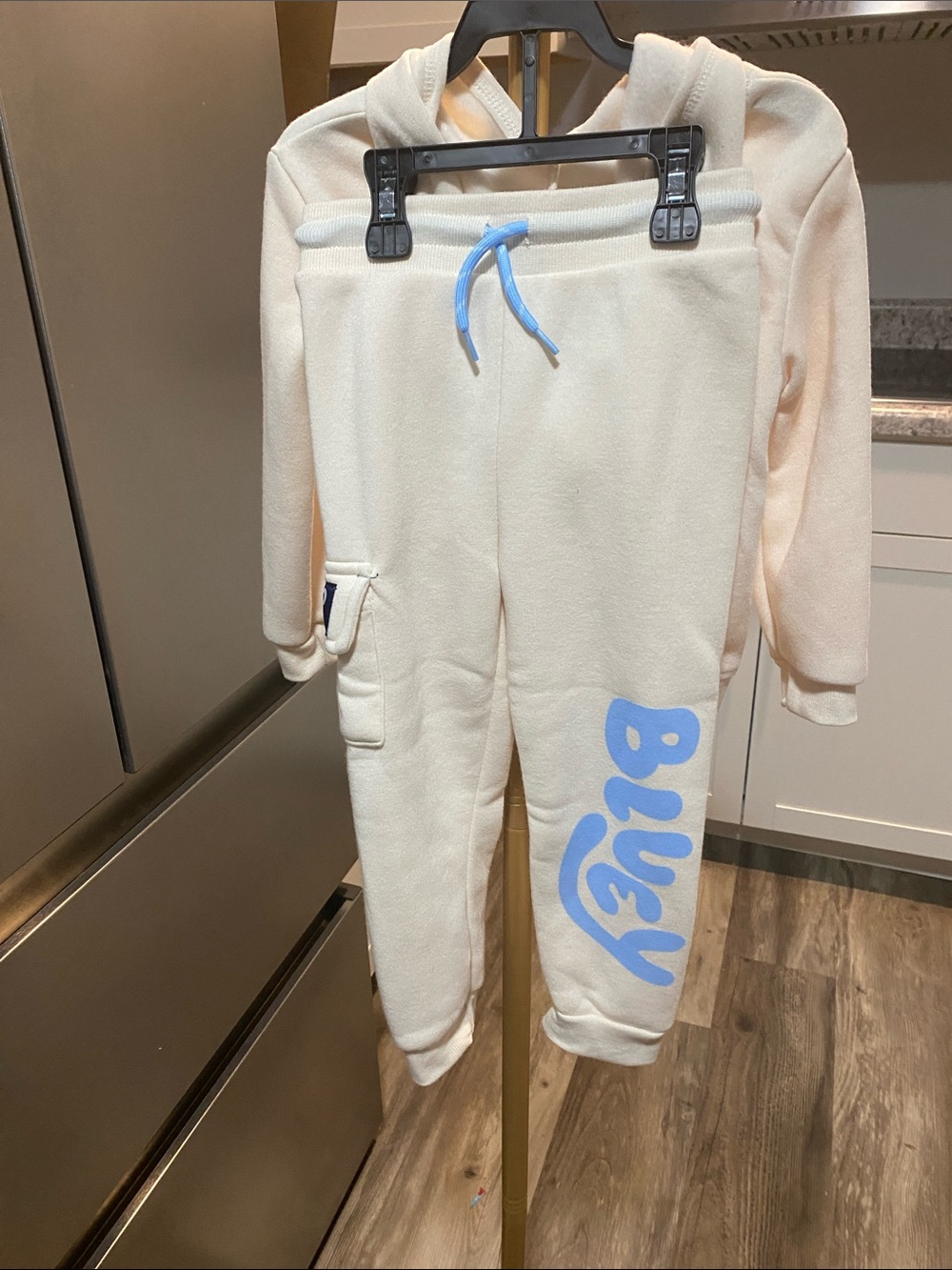 Bluey size 3T Cream Hoodie & Joggers Set for Kids unisex NWT Boys or girls - Picture 4 of 8